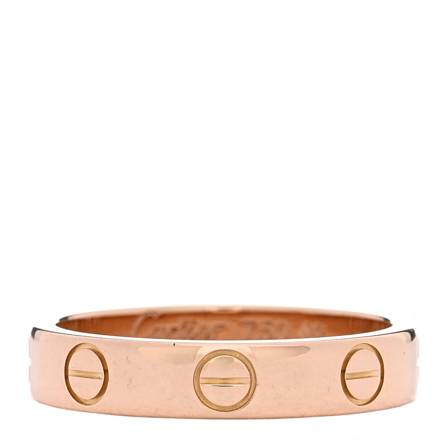 Cartier 18K Pink Gold 3.5mm LOVE Wedding Band Ring 49 4.75 1 of 4