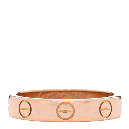 Cartier 18K Pink Gold 3.5mm LOVE Wedding Band Ring 49 4.75 1 of 4