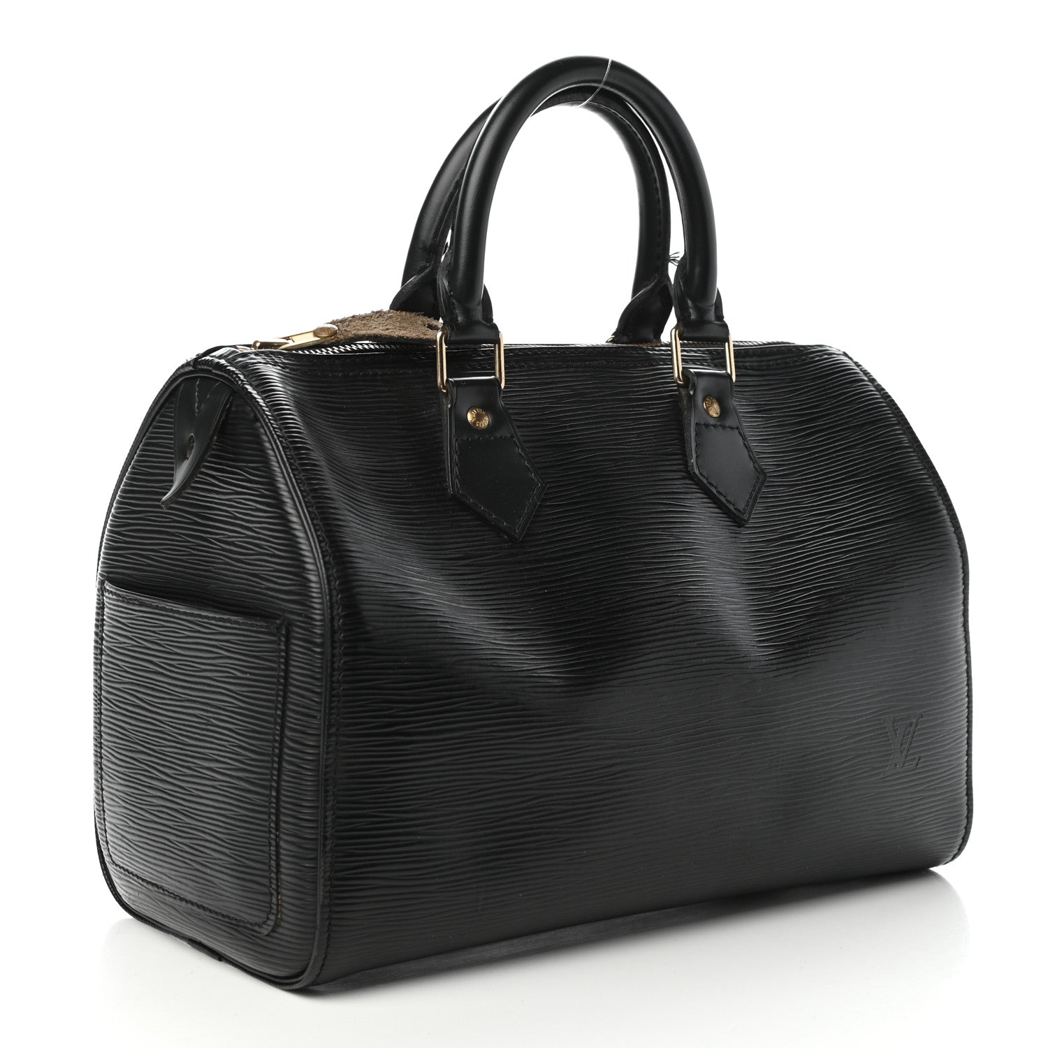 Louis Vuitton Epi Speedy 25 Black 3 of 12