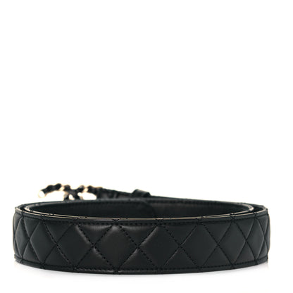 Chanel Lambskin Quilted CC Chain Belt 90 36 Black 2 of 5