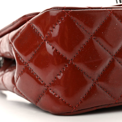 Chanel Patent Quilted Mini Square Flap Dark Red 9 of 10