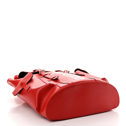 Louis Vuitton X SUPREME Epi Christopher Backpack PM Red 4 of 10