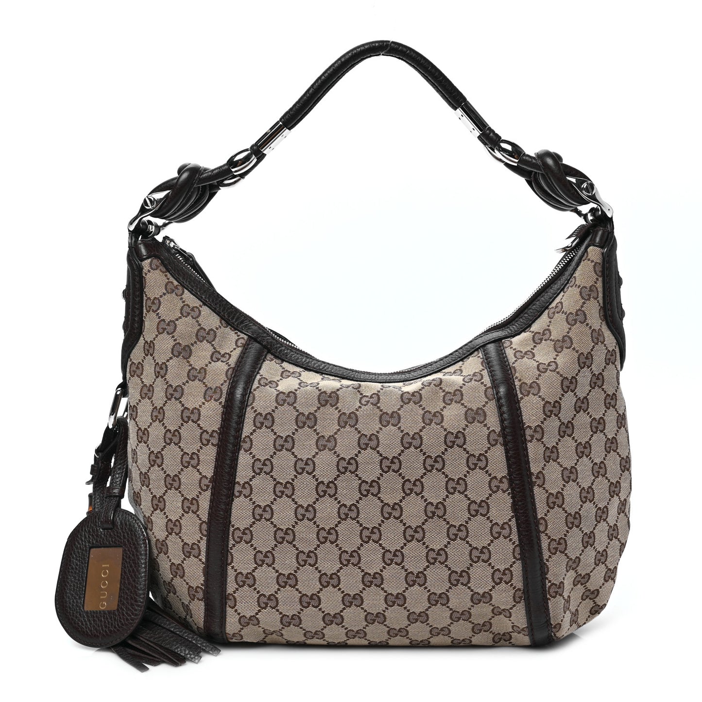 Monogram Medium Techno Horsebit Hobo Brown