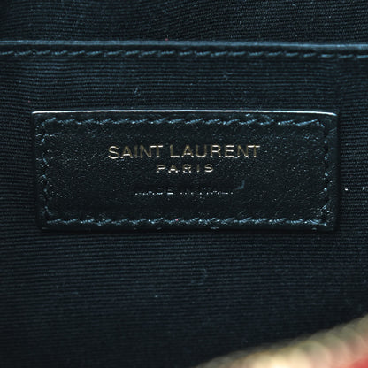 Saint Laurent Patent Calfskin Matelasse Monogram Lou Camera Bag Red 8 of 10