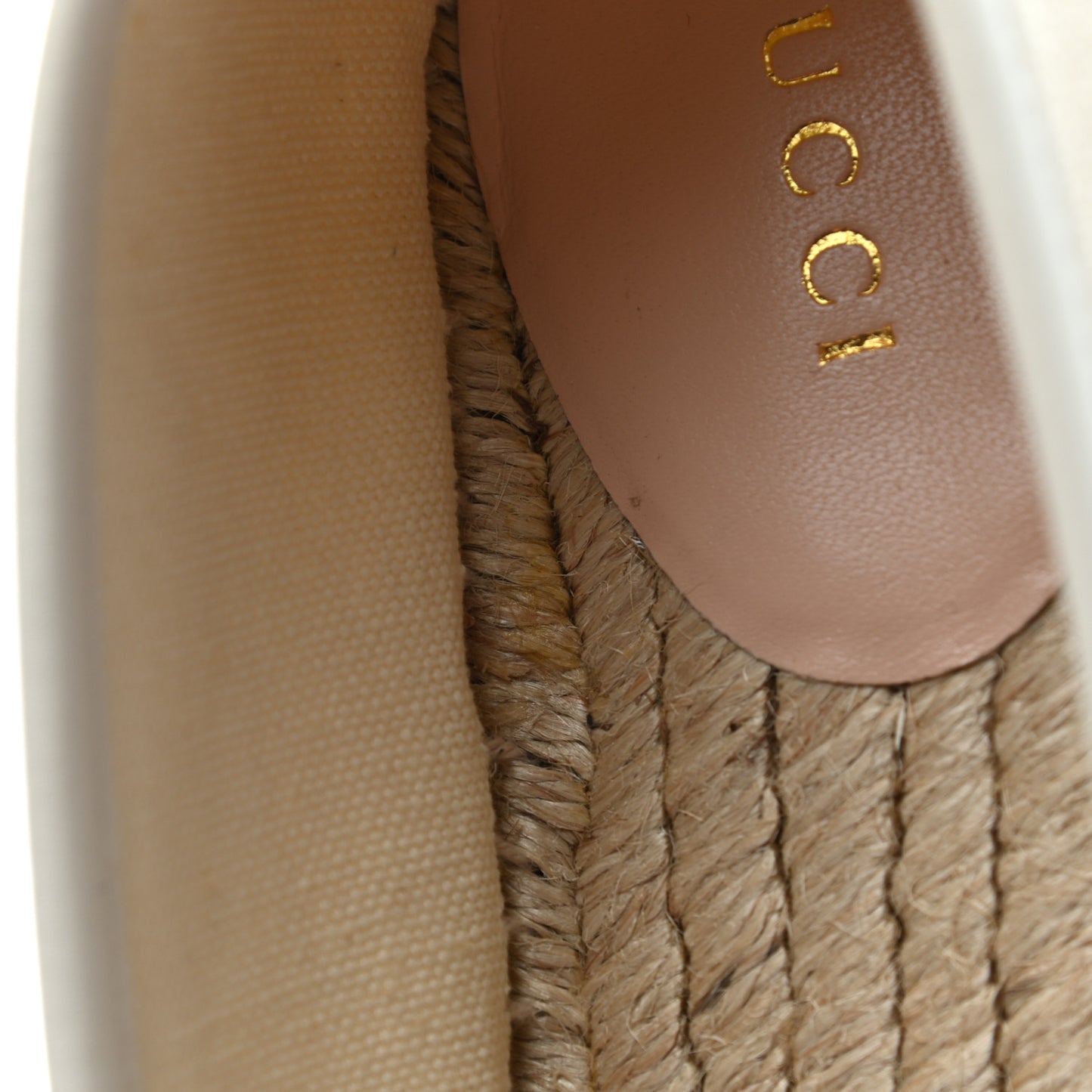 Canvas Logo Espadrilles 39 Greggio White
