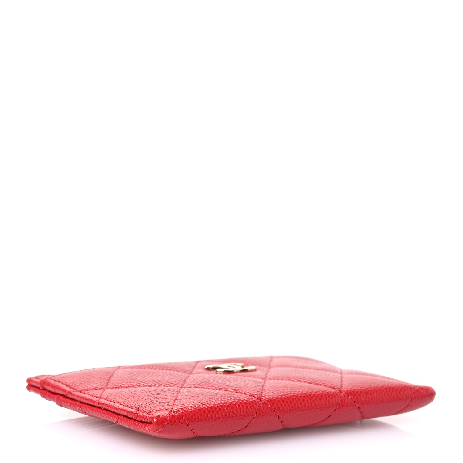 Chanel Caviar Quilted Card Holder Red 4 of 8