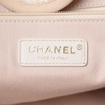 Chanel Canvas Large Deauville Tote Light Beige 6 of 12