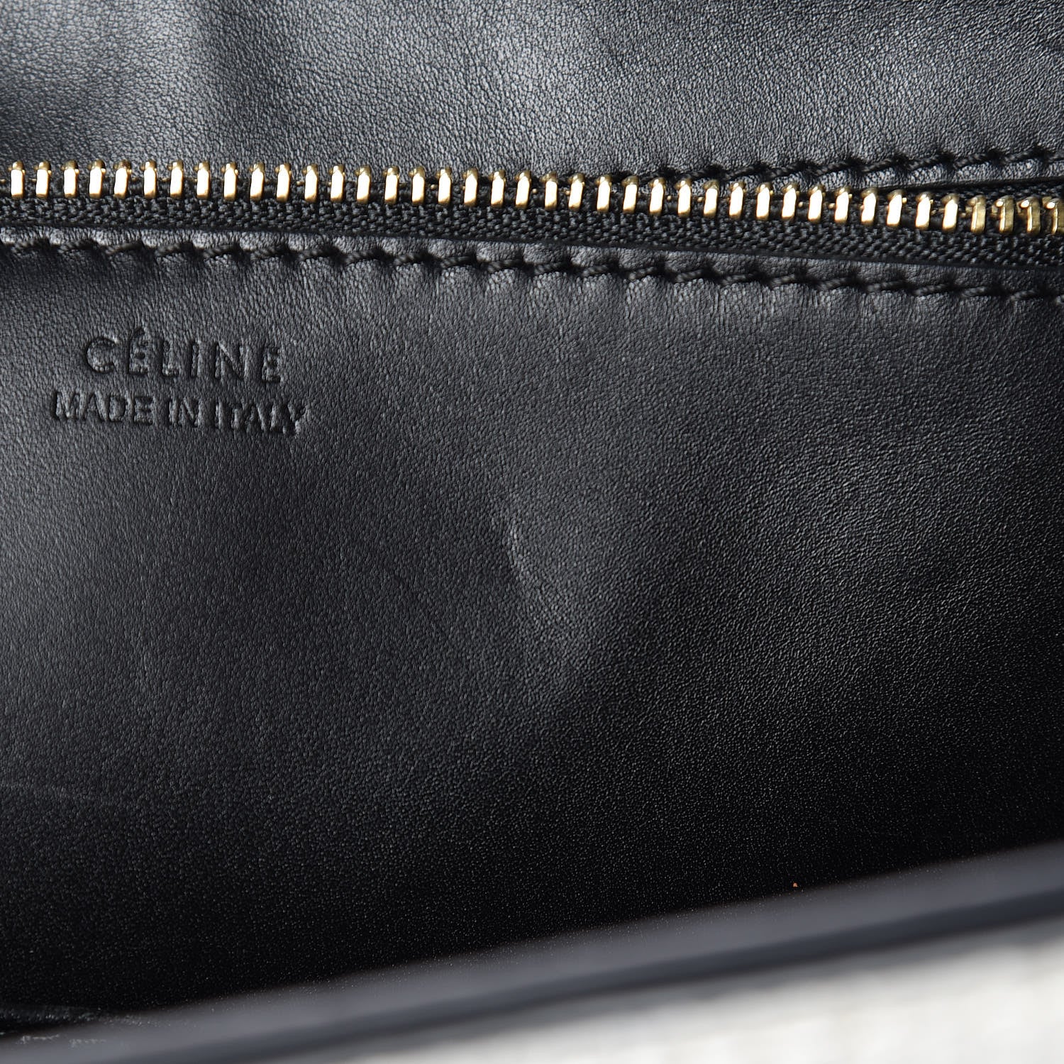 Celine Elephant Calfskin Mini Bi-Color Tie Knot Tote White Black 15 of 21