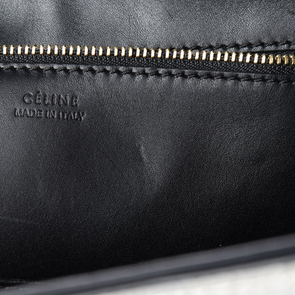 Celine Elephant Calfskin Mini Bi-Color Tie Knot Tote White Black 15 of 21