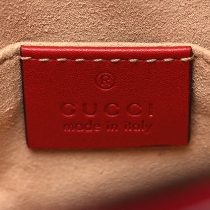 Gucci Calfskin Matelasse GG Marmont Belt Bag 75 30 Hibiscus Red 6 of 12