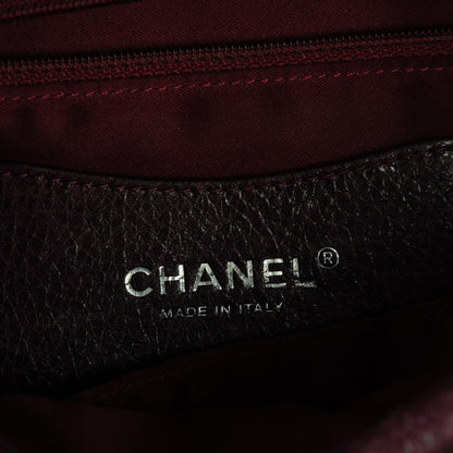 Chanel Glazed Calfskin Stitched On The Road Flap Plum 6 of 7