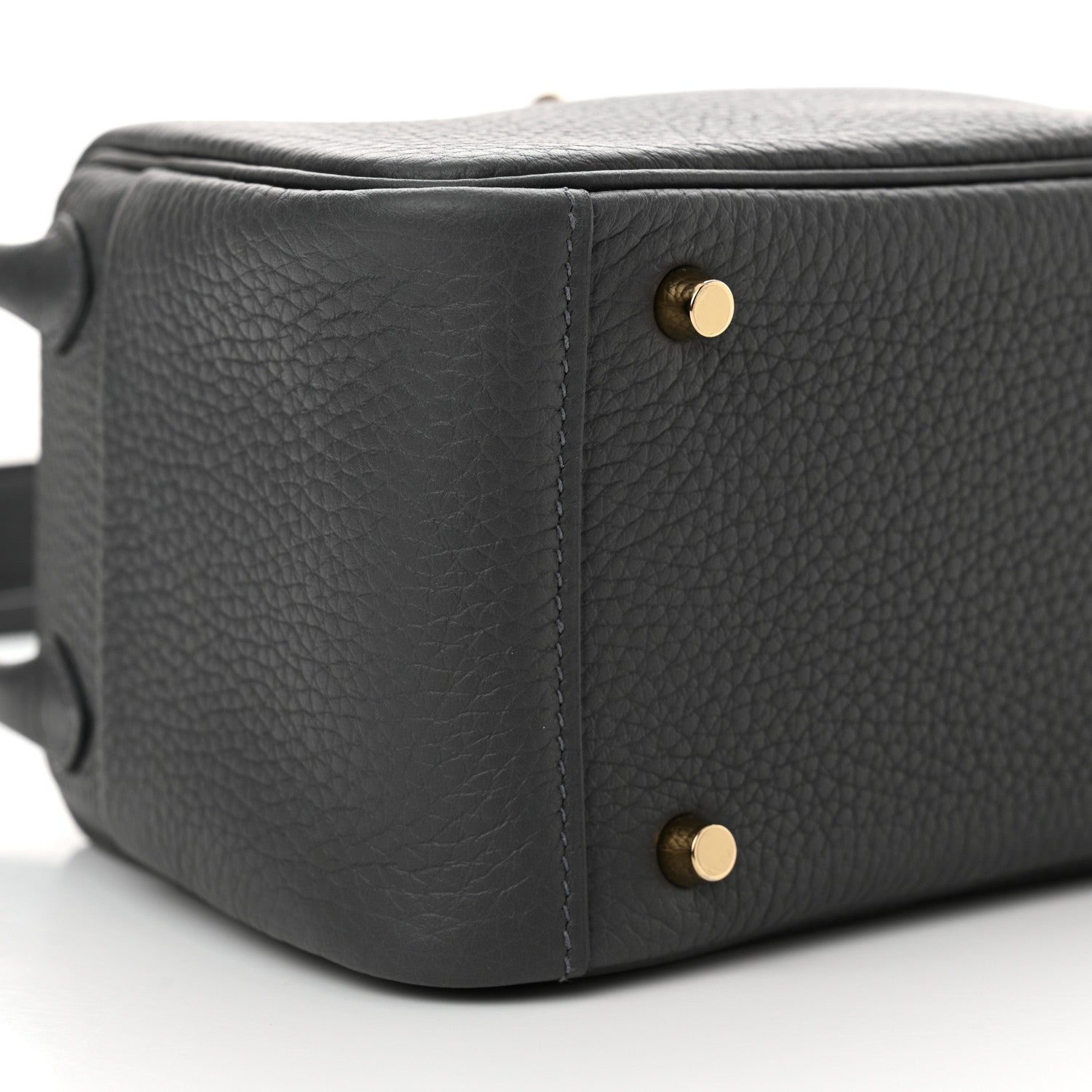 Hermes Taurillon Clemence Mini Lindy 20 Ardoise 9 of 11