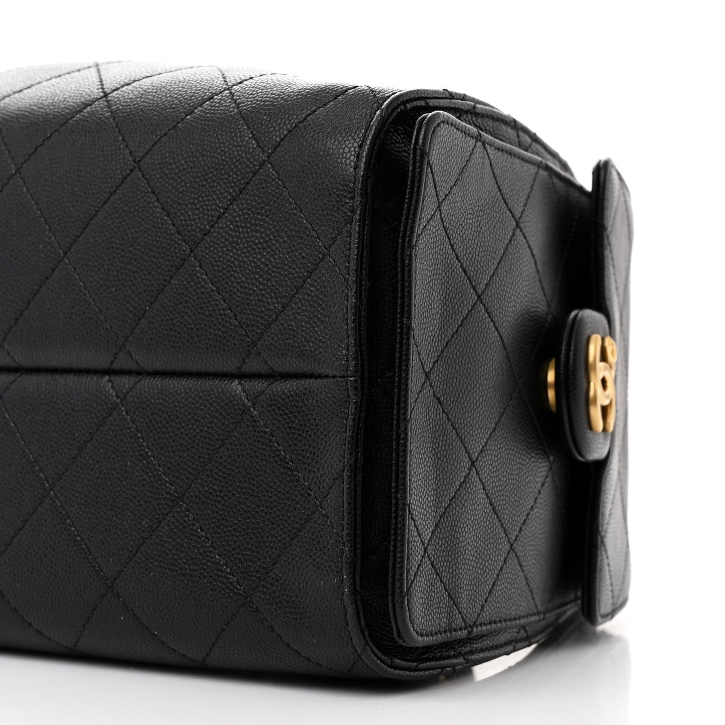 Caviar Quilted Small Chanel 25 Handbag Black