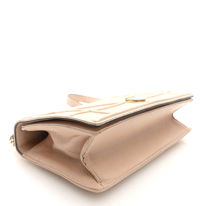 Christian Dior Grained Calfskin Medium Diorama Flap Bag Nude 4 of 9