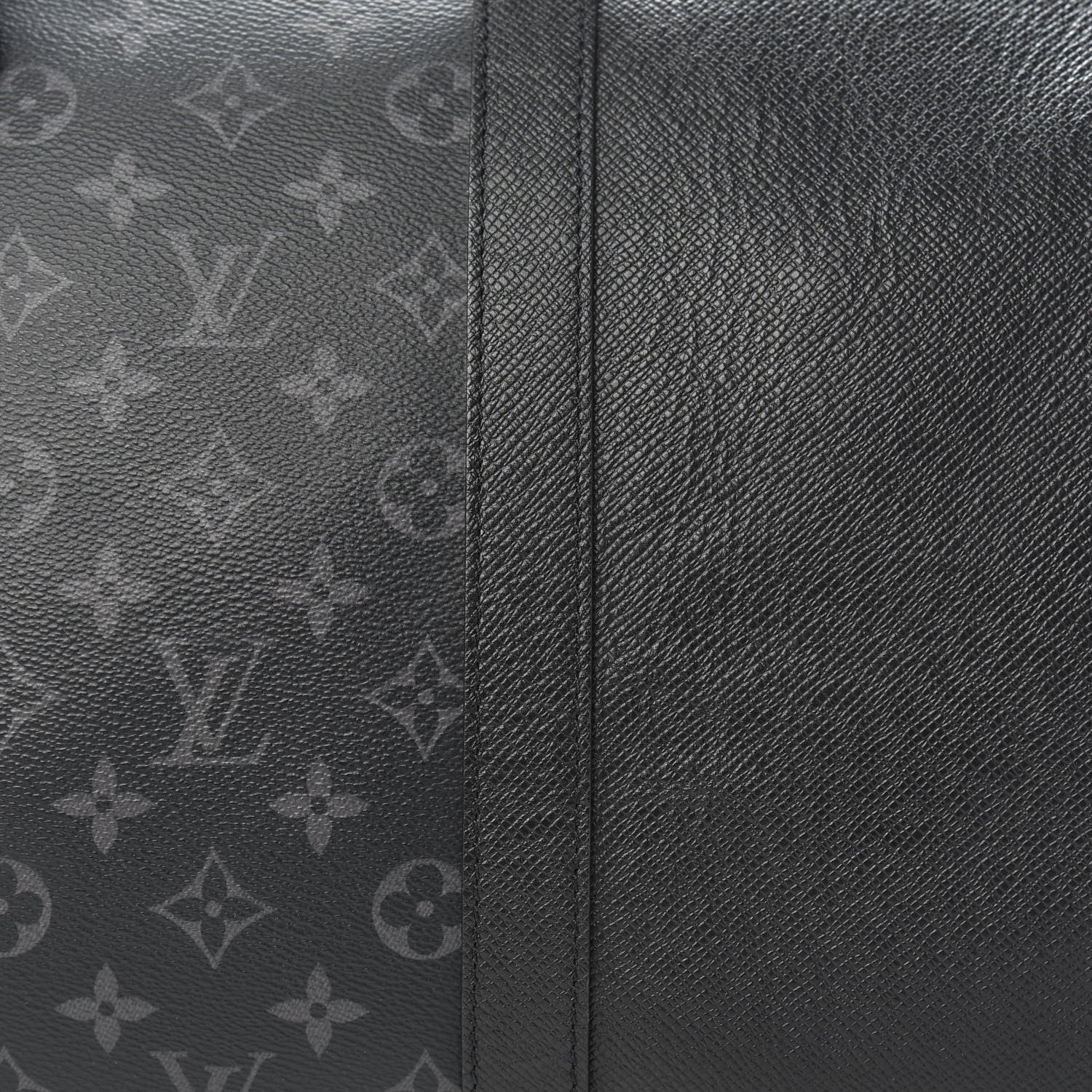 Louis Vuitton Taiga Monogram Eclipse Keepall Bandouliere 50 Black 9 of 9