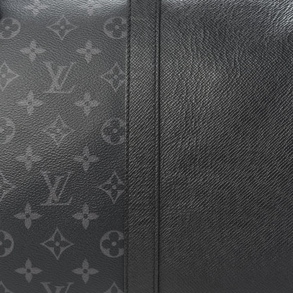 Louis Vuitton Taiga Monogram Eclipse Keepall Bandouliere 50 Black 9 of 9