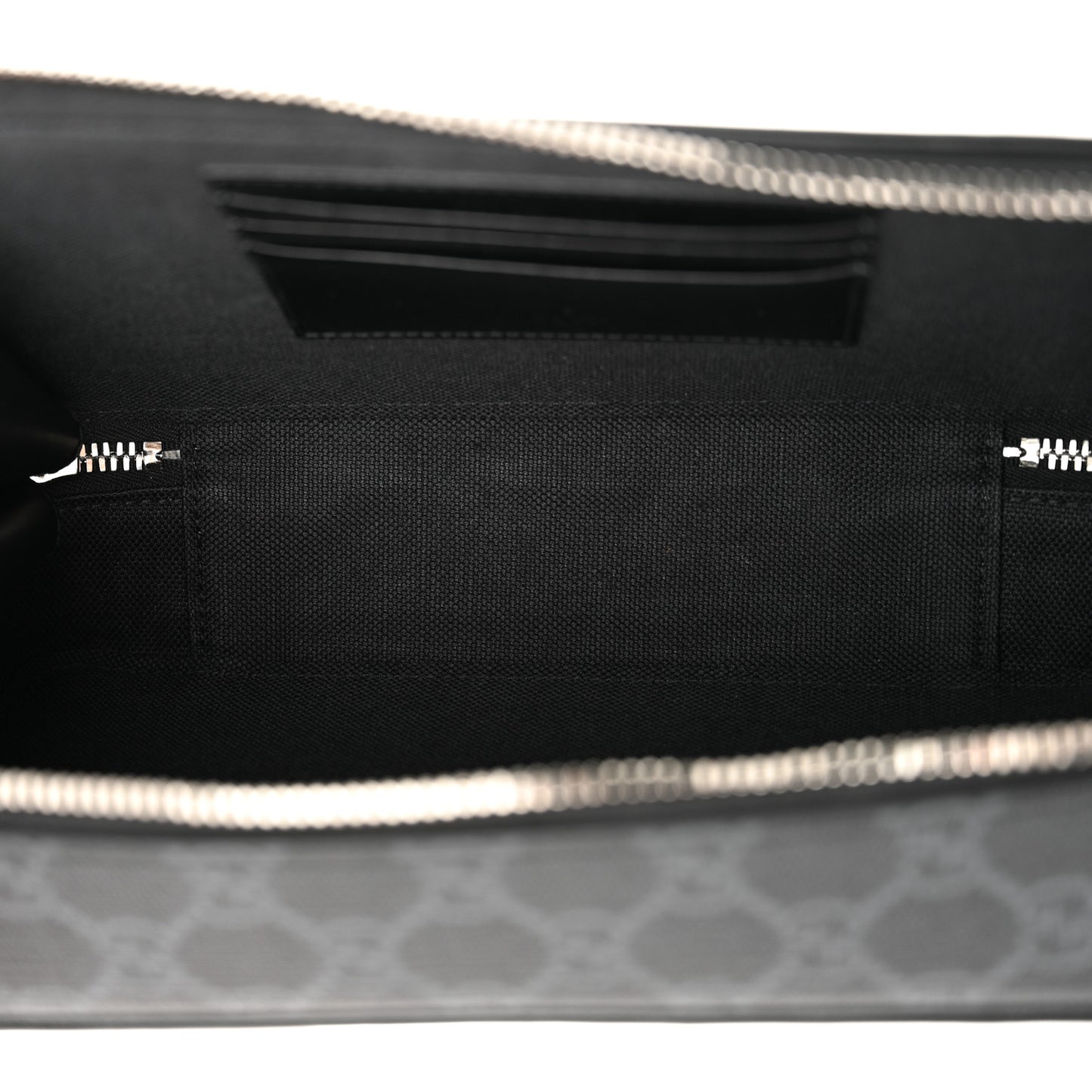 GG Supreme Monogram Web Small Shoulder Bag Black Grey