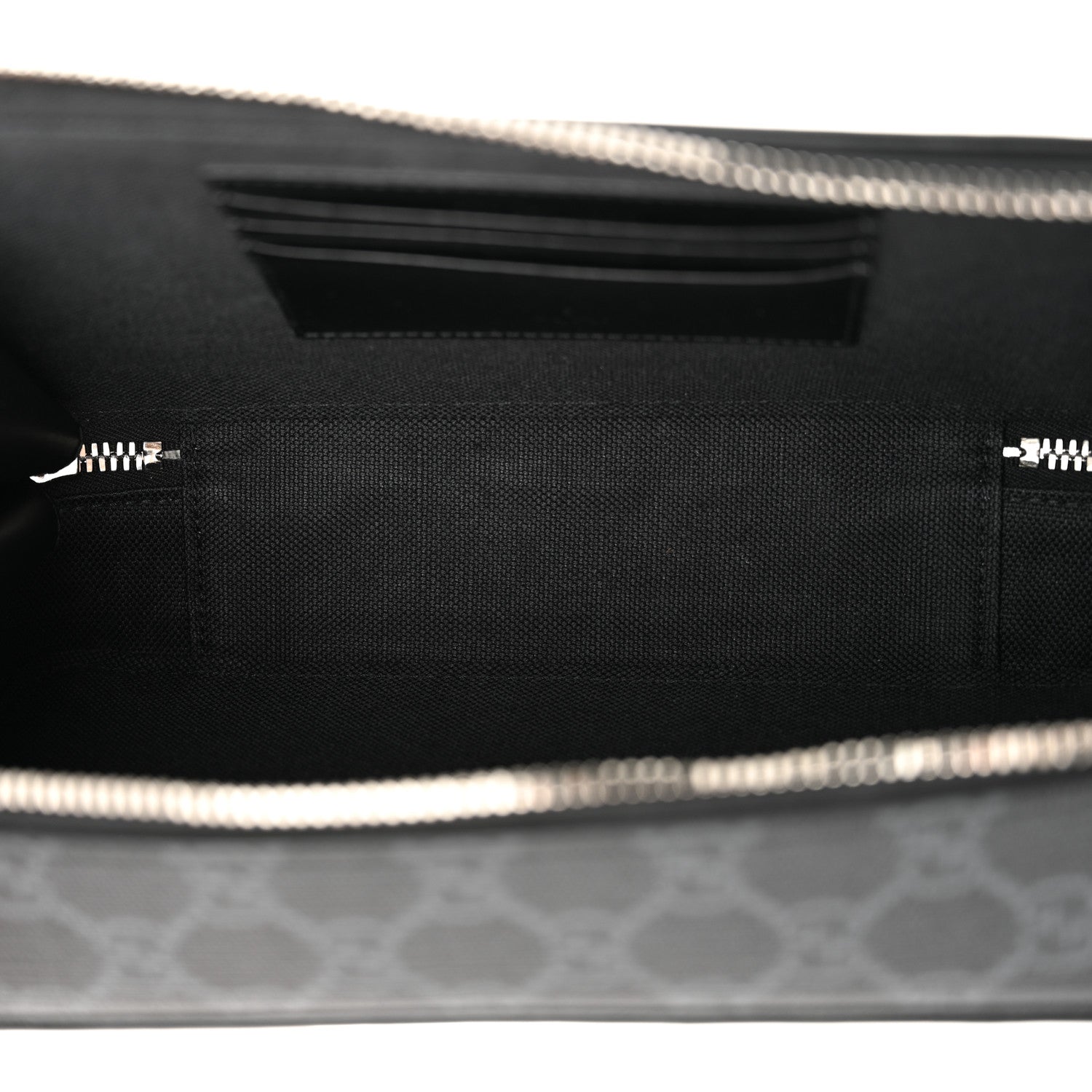 Gucci GG Supreme Monogram Web Small Shoulder Bag Black Grey 5 of 11