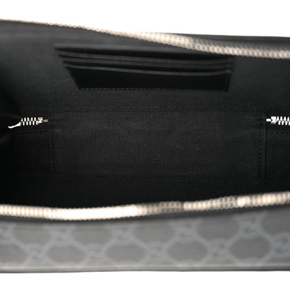 Gucci GG Supreme Monogram Web Small Shoulder Bag Black Grey 5 of 11