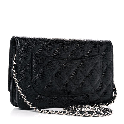 Chanel Caviar Quilted Wallet On Chain WOC Black 3 of 14