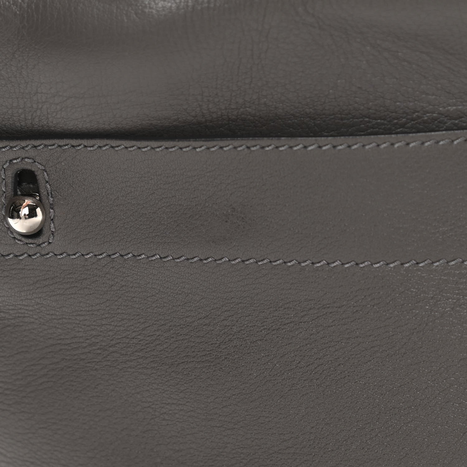 Saint Laurent Calfskin Canvas Large Muse Two Grey 21 of 21