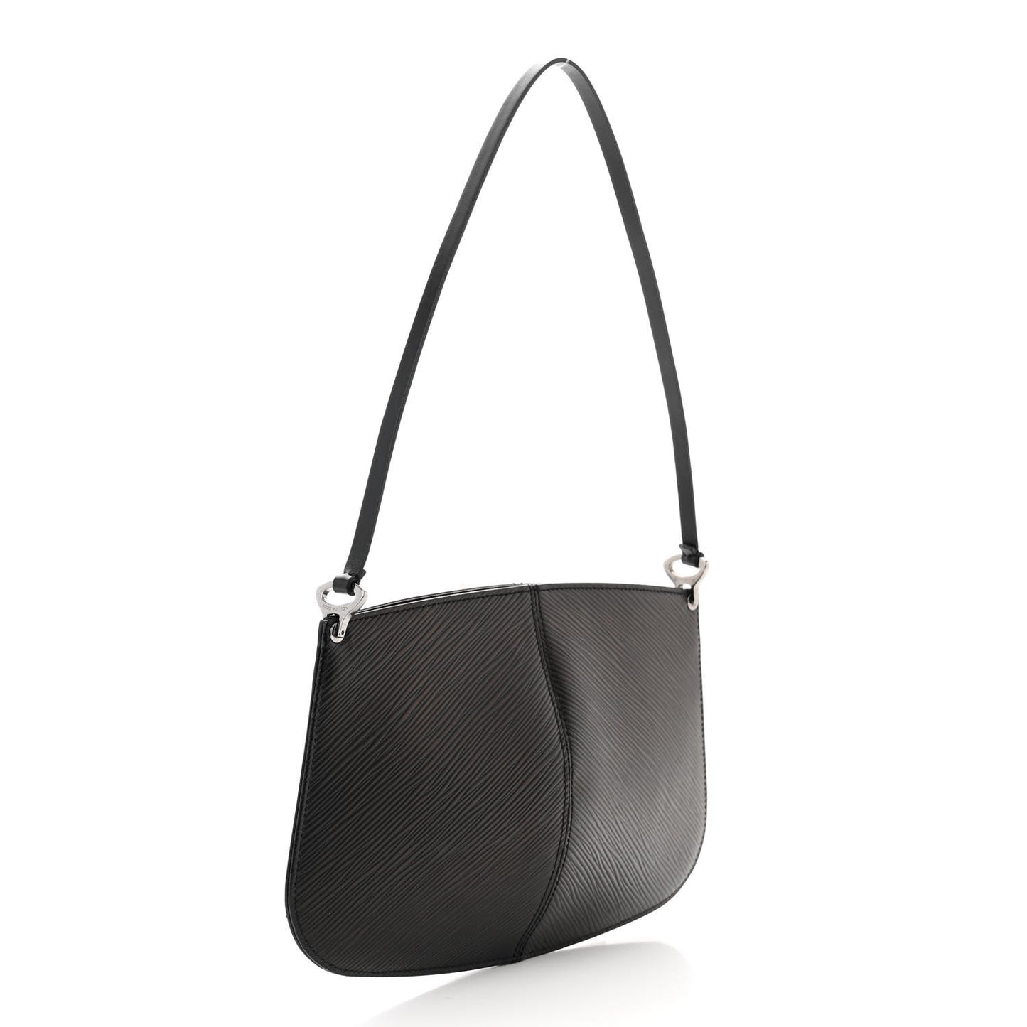 LOUIS VUITTON Epi Demi Lune Pochette Black