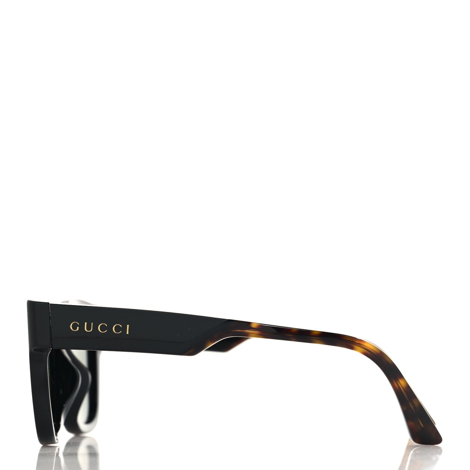 Gucci Acetate Square Frame Web Sunglasses GG1670SK Tortoise 3 of 7