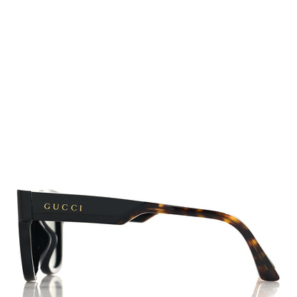 Gucci Acetate Square Frame Web Sunglasses GG1670SK Tortoise 3 of 7