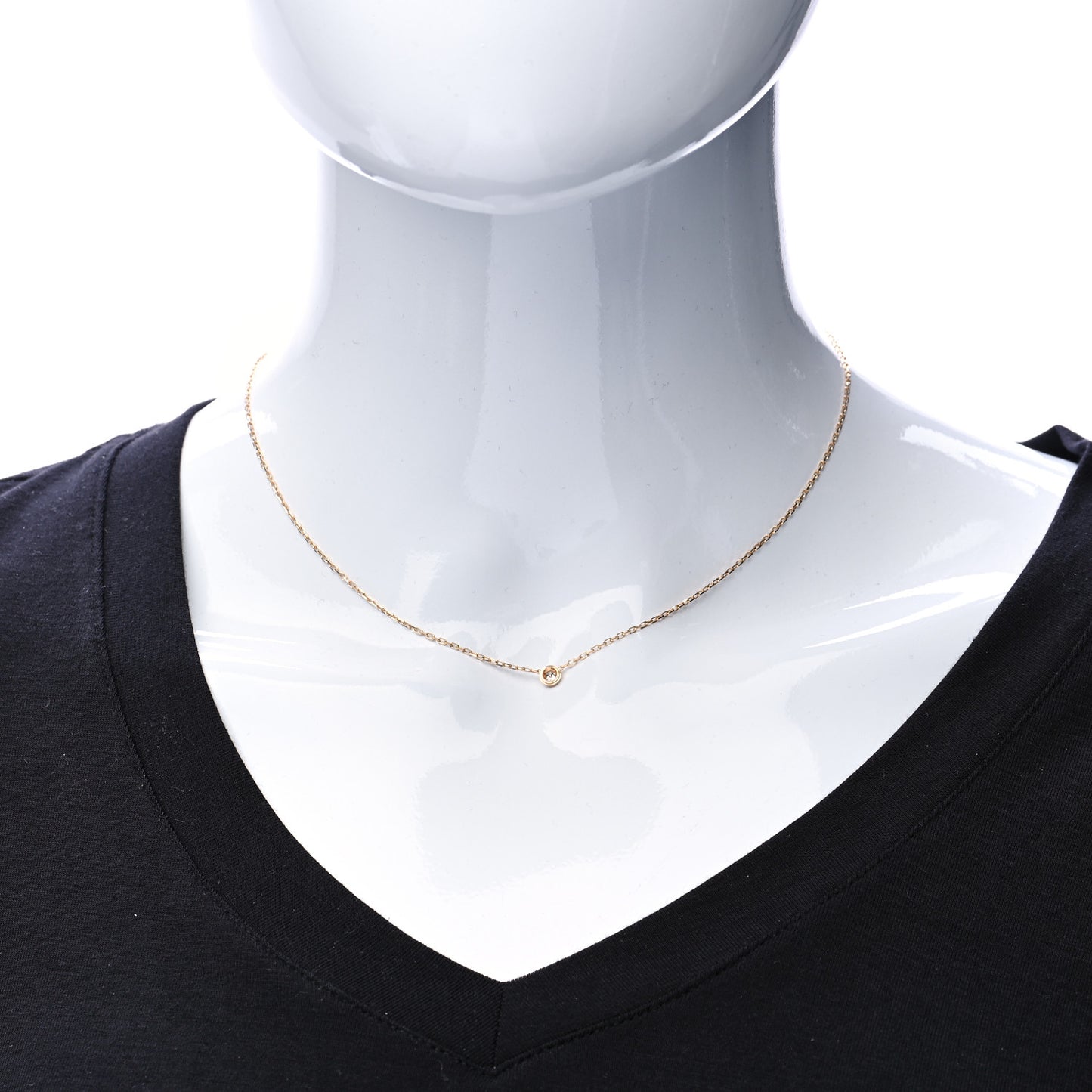 18K Yellow Gold Diamond SM D'Amour Pendant Necklace