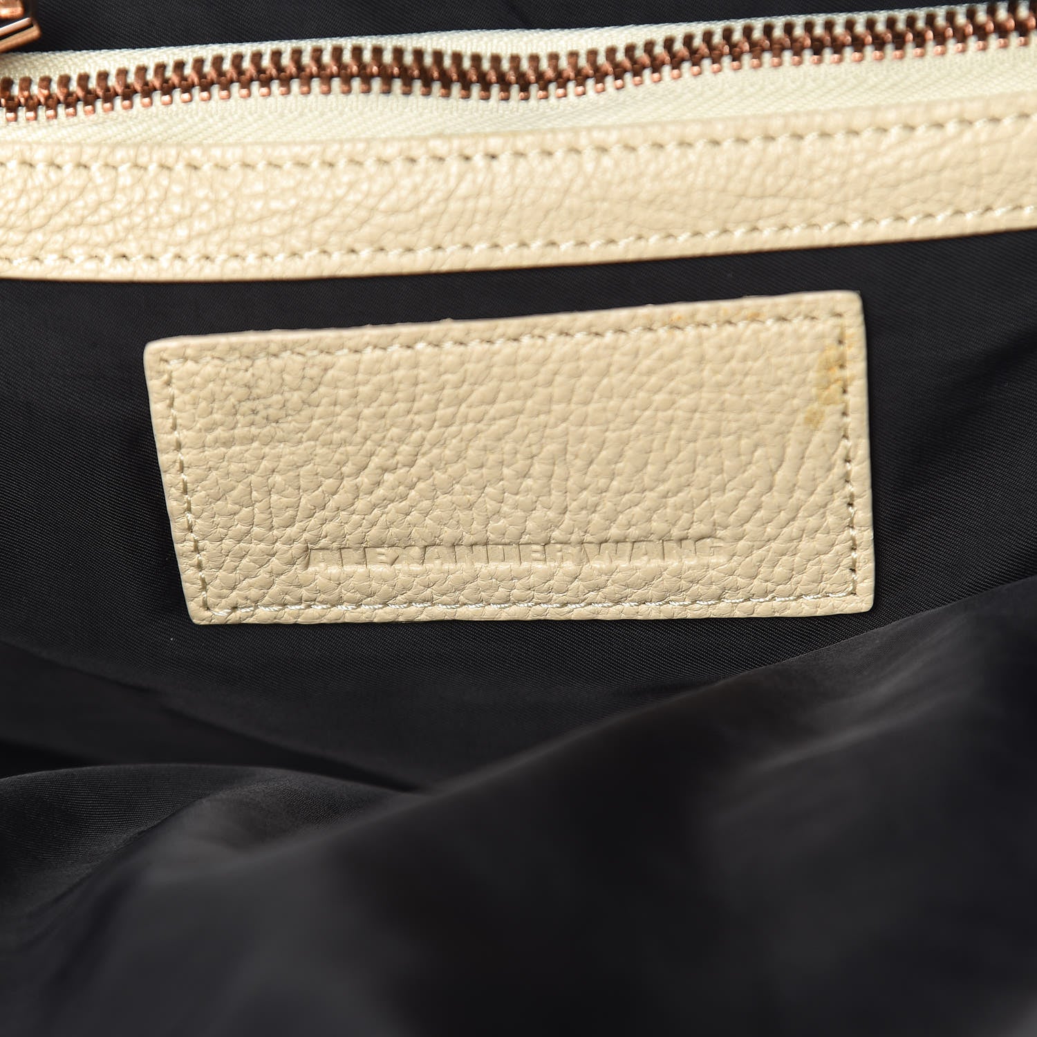 Alexander Wang Pebbled Calfskin Large Emile Eggshell 9 of 15