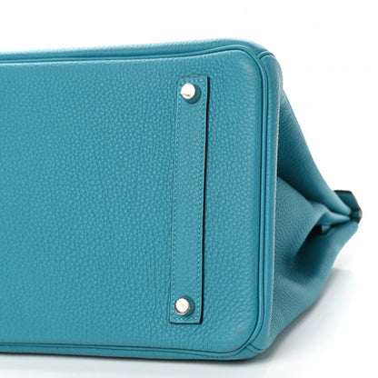 Hermes Togo Birkin 35 Turquoise 8 of 9