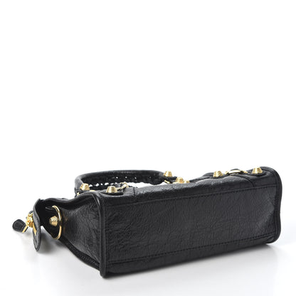 Balenciaga Agneau Giant 12 Gold Hardware Mini City Black 3 of 9
