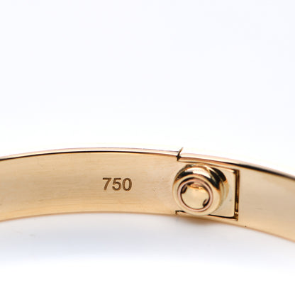 Cartier 18K Yellow Gold 4 Diamond LOVE Bracelet 17 5 of 7