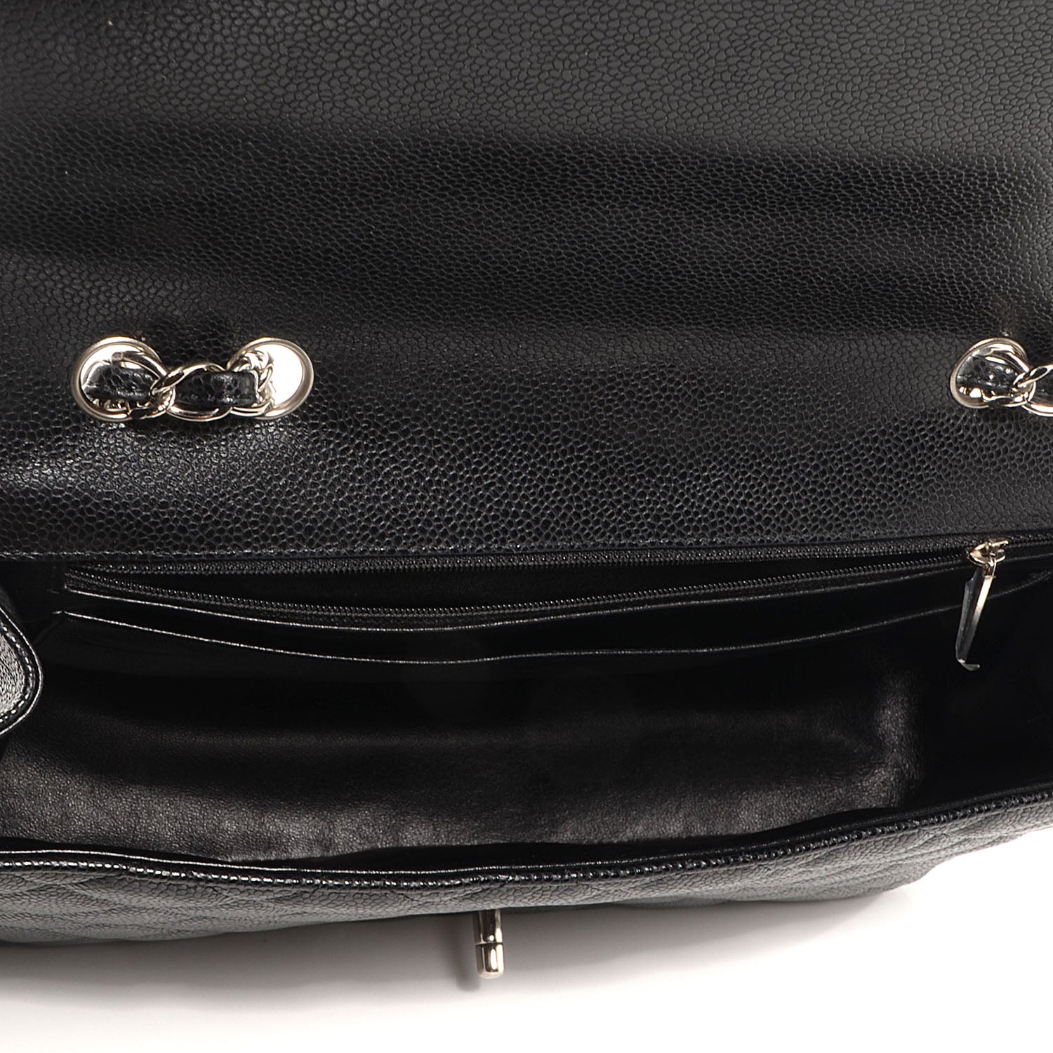 Chanel Caviar Jumbo Single Flap Black 6 of 9