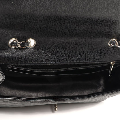 Chanel Caviar Jumbo Single Flap Black 6 of 9