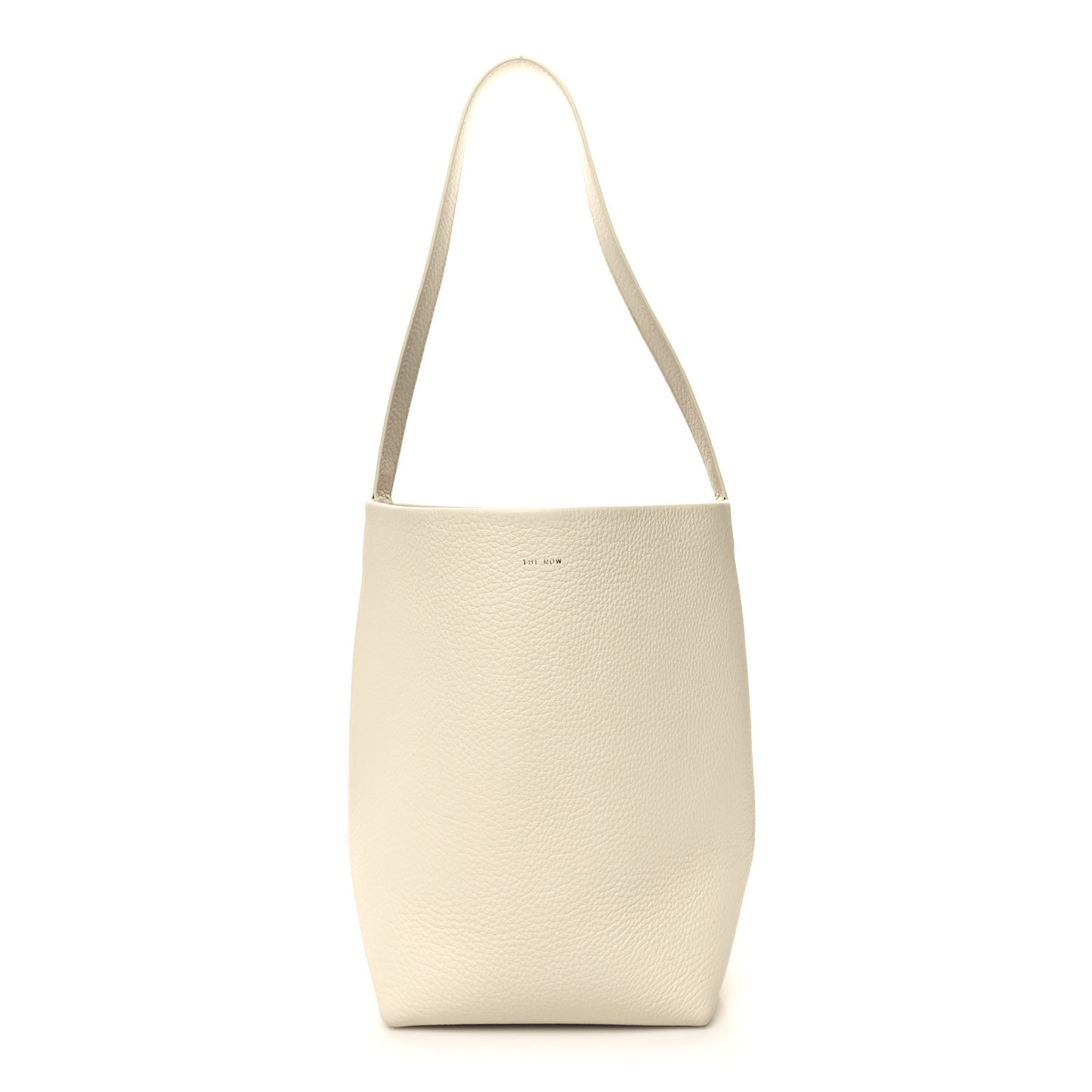 Grained Calfskin Medium N/S Park Tote Ivory