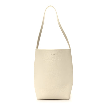 The Row Grained Calfskin Medium N/S Park Tote Ivory 1 of 9