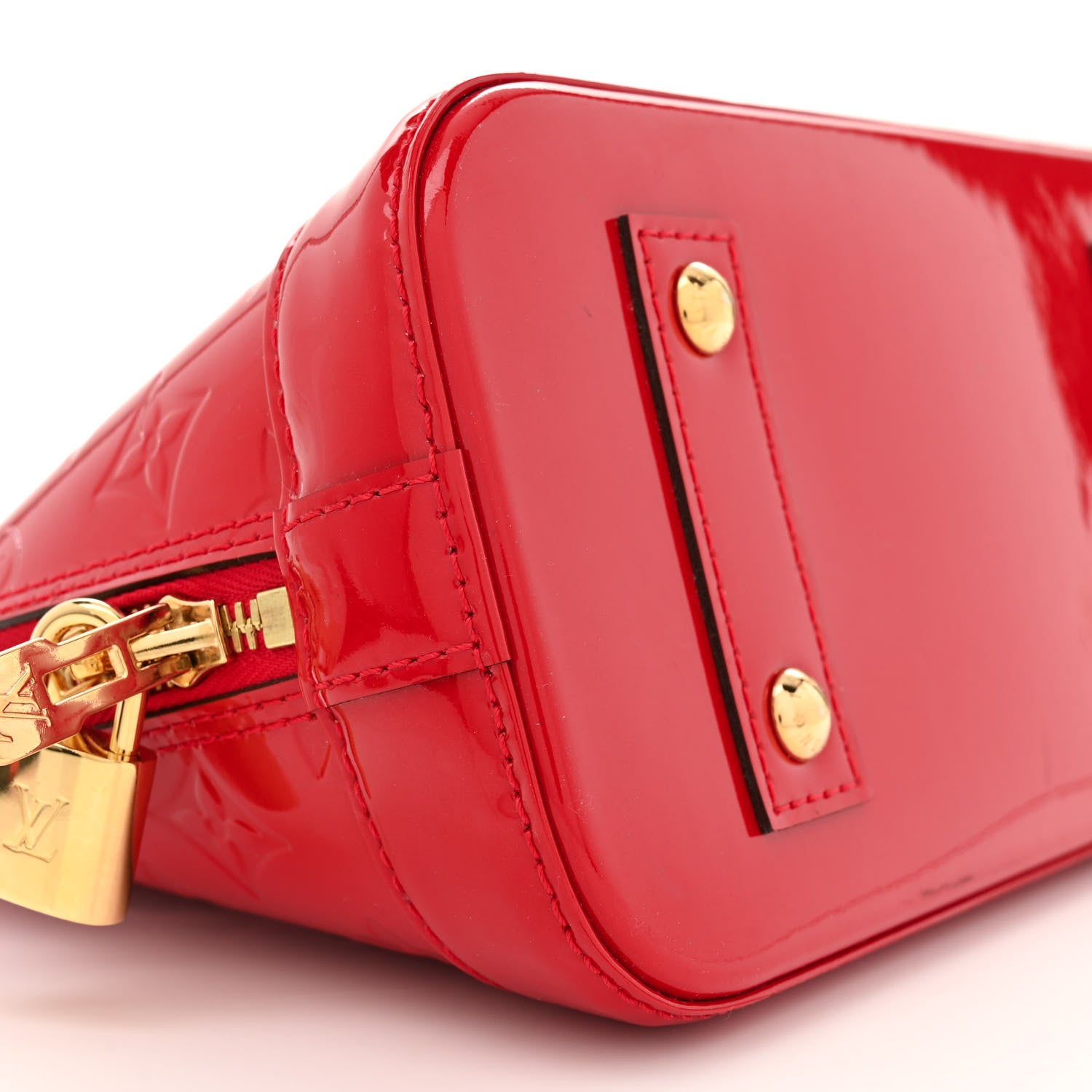 Louis Vuitton Vernis Alma BB Cherry 9 of 11