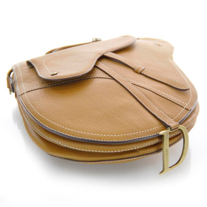 Christian Dior Leather Baudrier Saddle Bag Tan 4 of 8