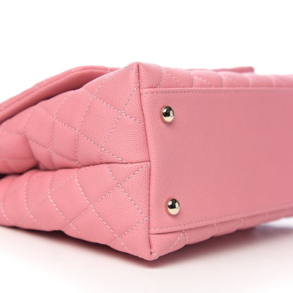 Chanel Caviar Quilted Small Coco Handle Flap Light Pink 7 of 10