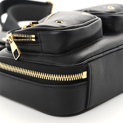 Louis Vuitton Calfskin Monogram Embossed Utility Crossbody Black 8 of 9