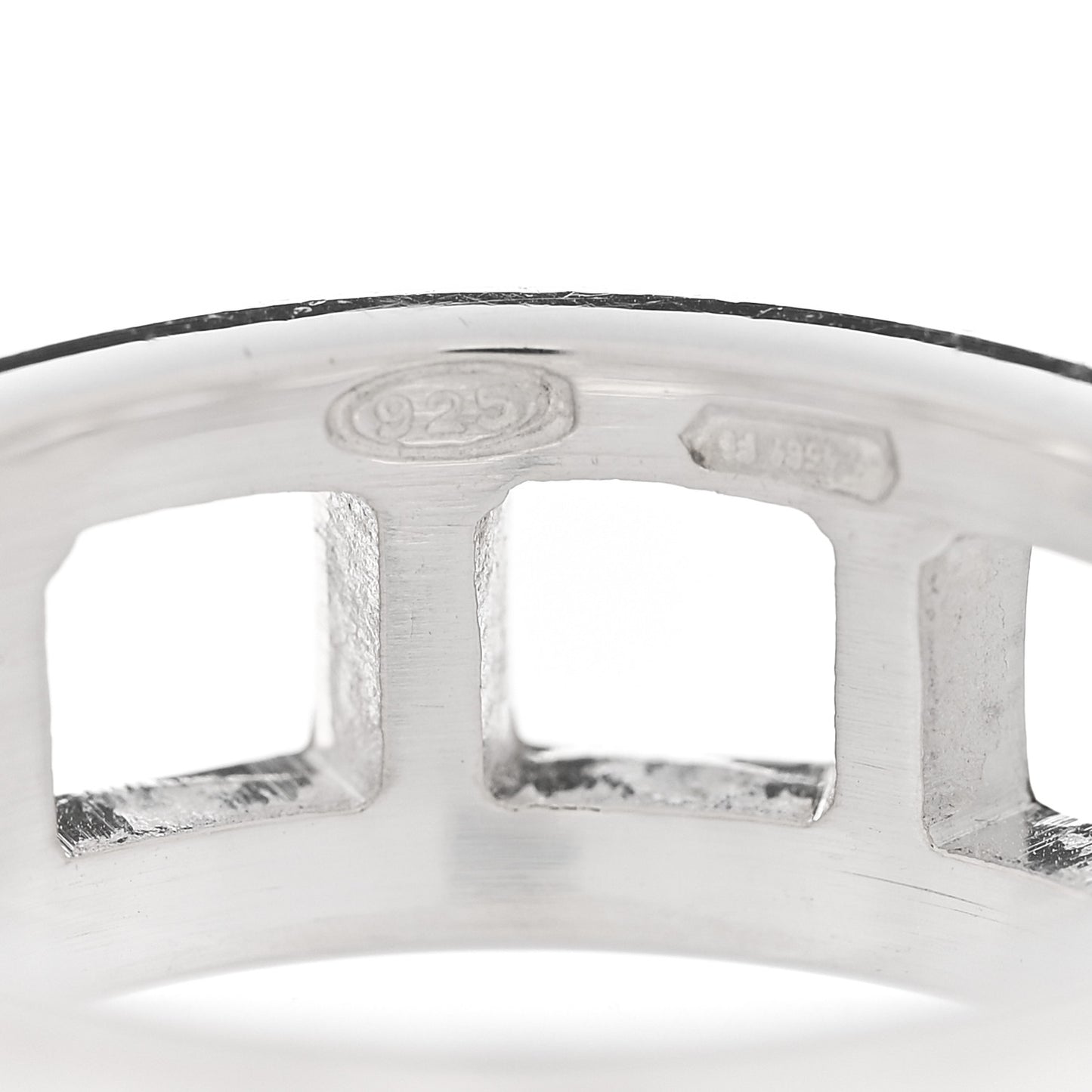 Sterling Silver Cutout Ring 52 6