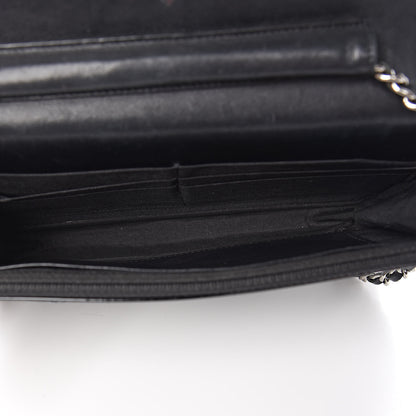 Chanel Patent Quilted Brilliant Wallet On Chain WOC Black 5 of 13