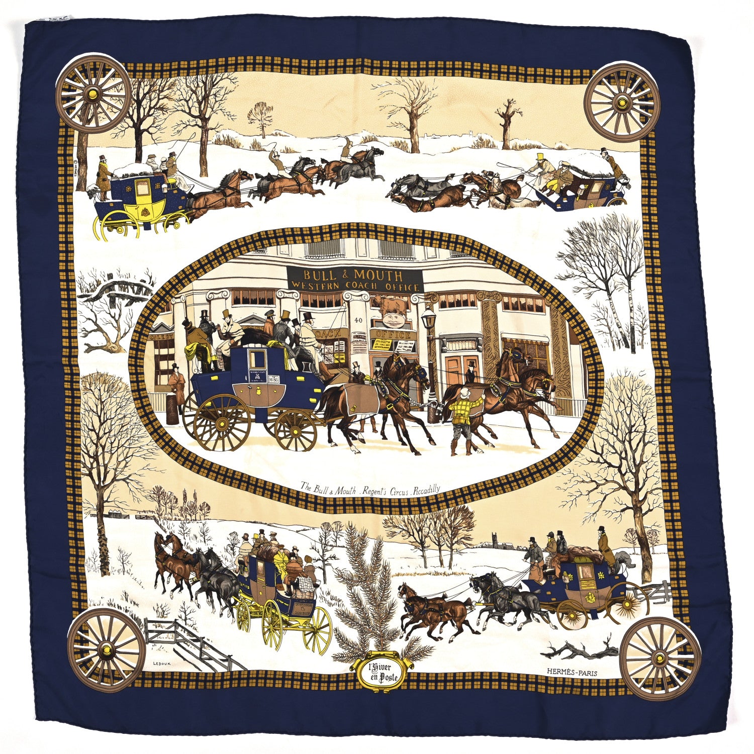 Hermes Silk L'hiver En Poste 1 of 4