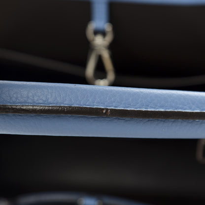 Louis Vuitton Taurillon Capucines MM Bleuet 13 of 21