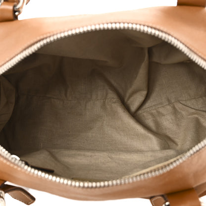 Prada Soft Calf Top Handle Satchel Brown 5 of 14