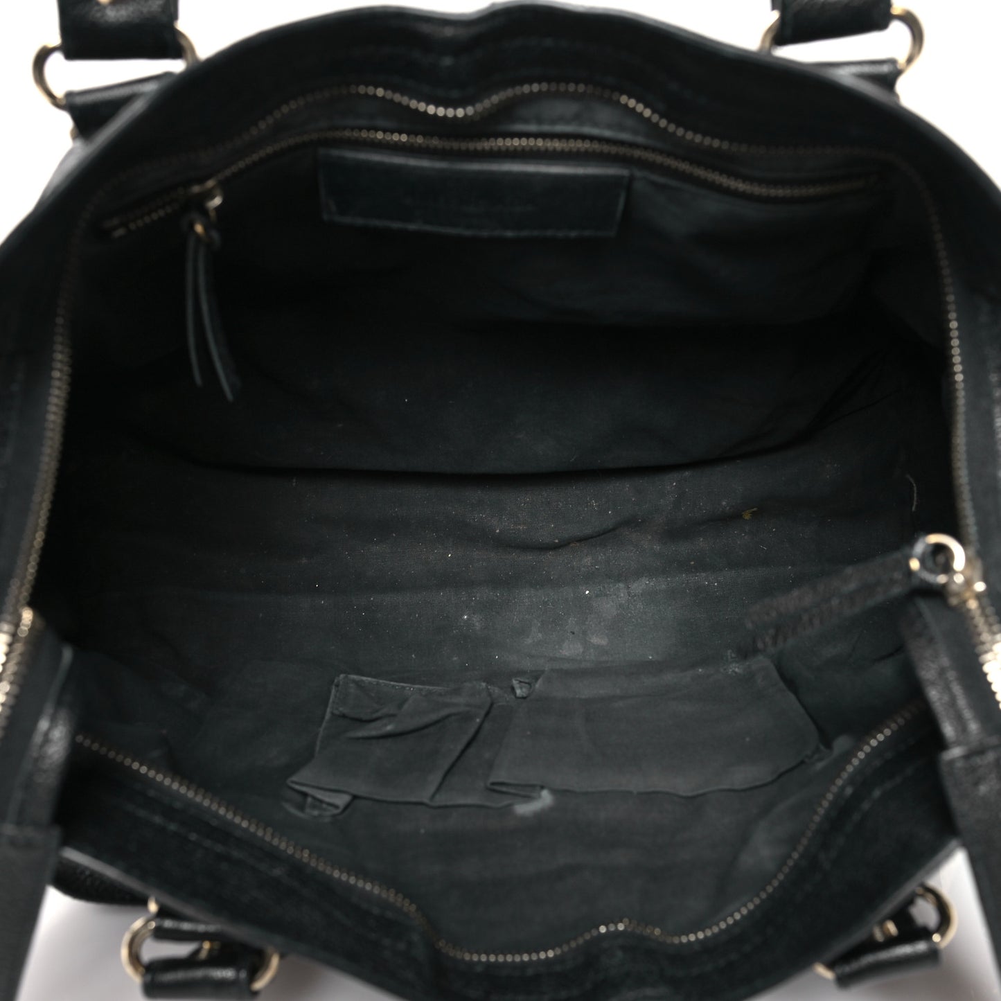 Chevre Gold Metallic Edge Hardware City Black