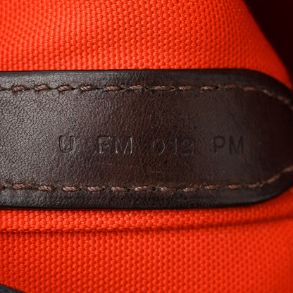 Hermes Canvas The Grooming Bag Bleu Navy Feu 7 of 10