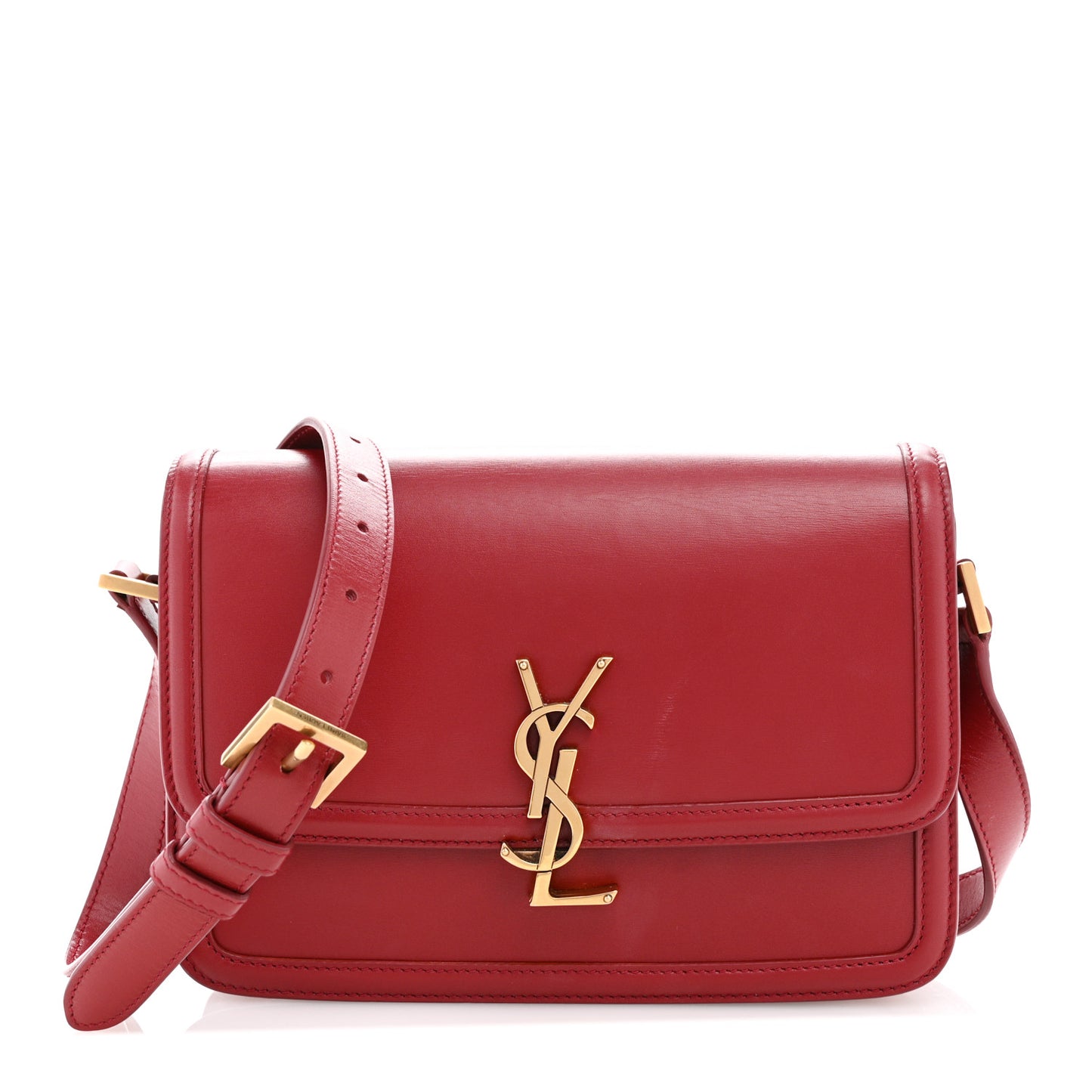 Box Calfskin Monogram Medium Solferino Satchel Rouge Opyum