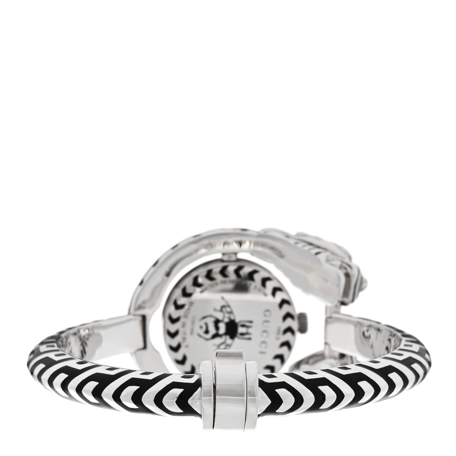 Gucci Sterling Silver Black Mother of Pearl 23mm Dionysus Quartz Watch 3 of 5